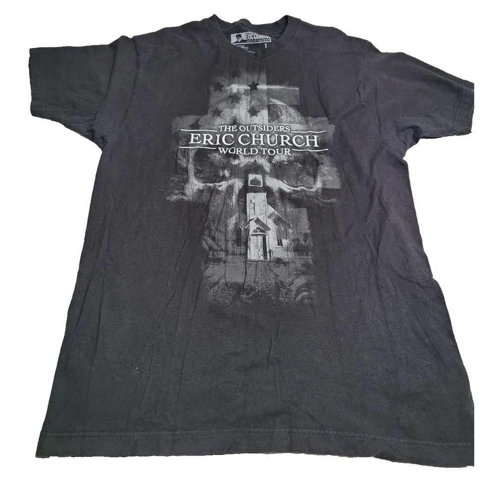 Eric Church The Outsiders World Tour Short‎ Sleeve T-Shirt Large